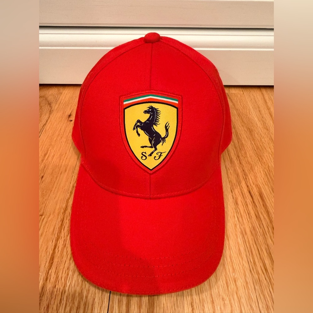 Ferrari Kids Adjustable Red Hat
